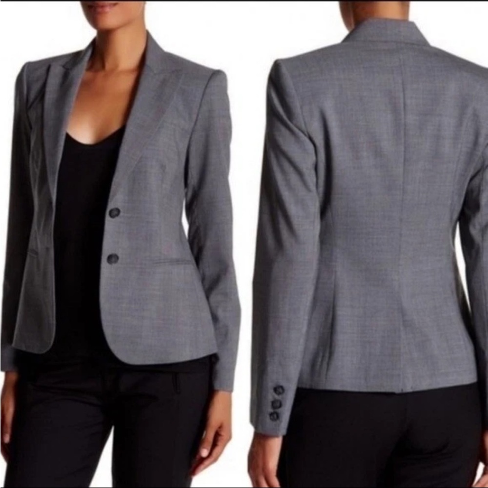 Theory Nichelle Broadway Wool Blend Blazer Jacket Coat Size 0